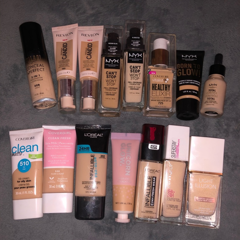 HUGE drugstore foundation haul! 3 for $12!